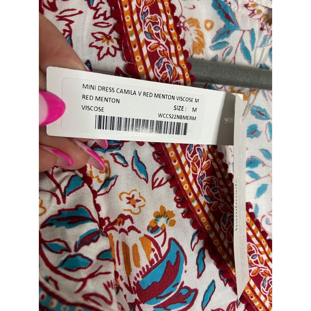 NWT Poupette St Barth Camila Floral Mini Dress-sz Medium - Picture 9 of 12